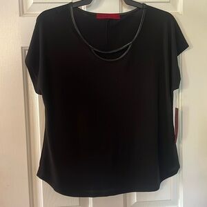NWT women’s black scoop neck top
